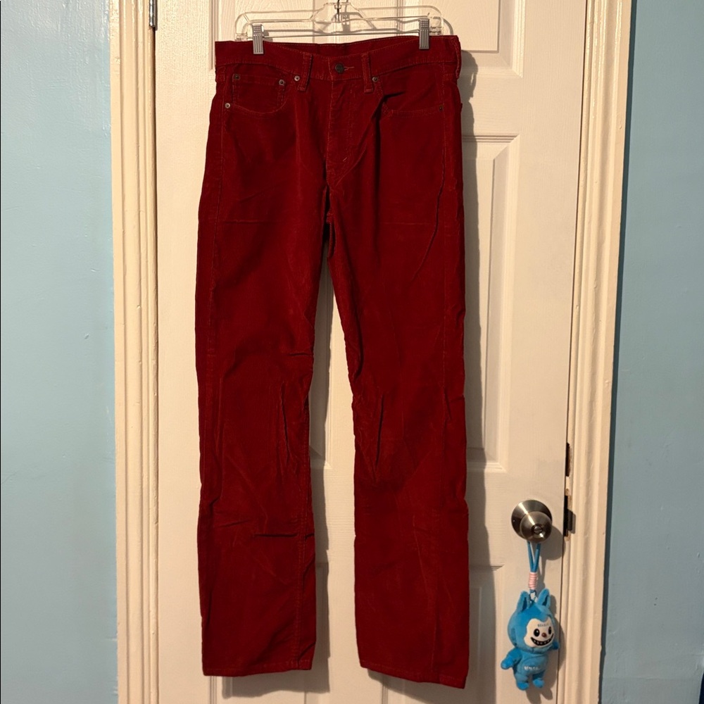Levi’s Vibrant Red Corduroy Trousers